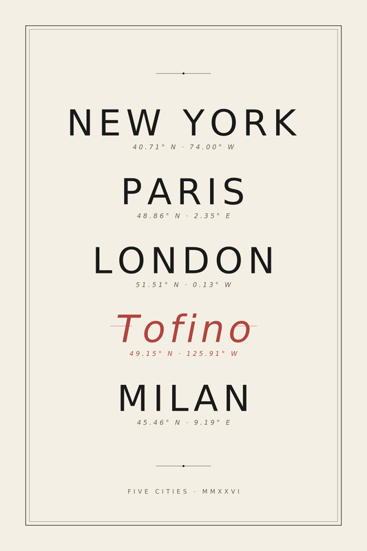 Five Cities - Personalized
